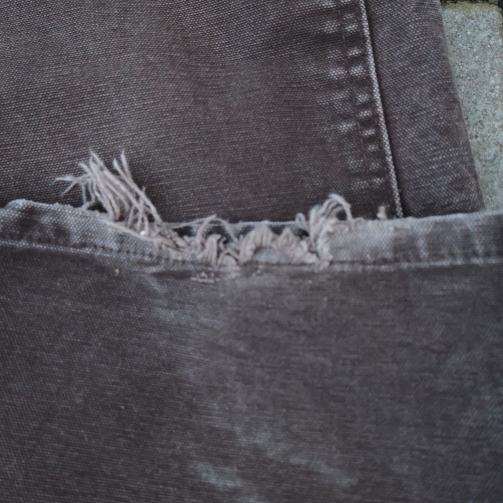Vintage Carhartt WB136 DKB Double Knee Pants fits 27x30 Paint Speckle Carpenter - Picture 8 of 11